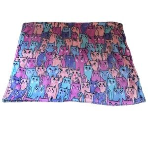 HANDMADE CAT PILLOW CASE MULTICOLOURED KIDS BEDDING